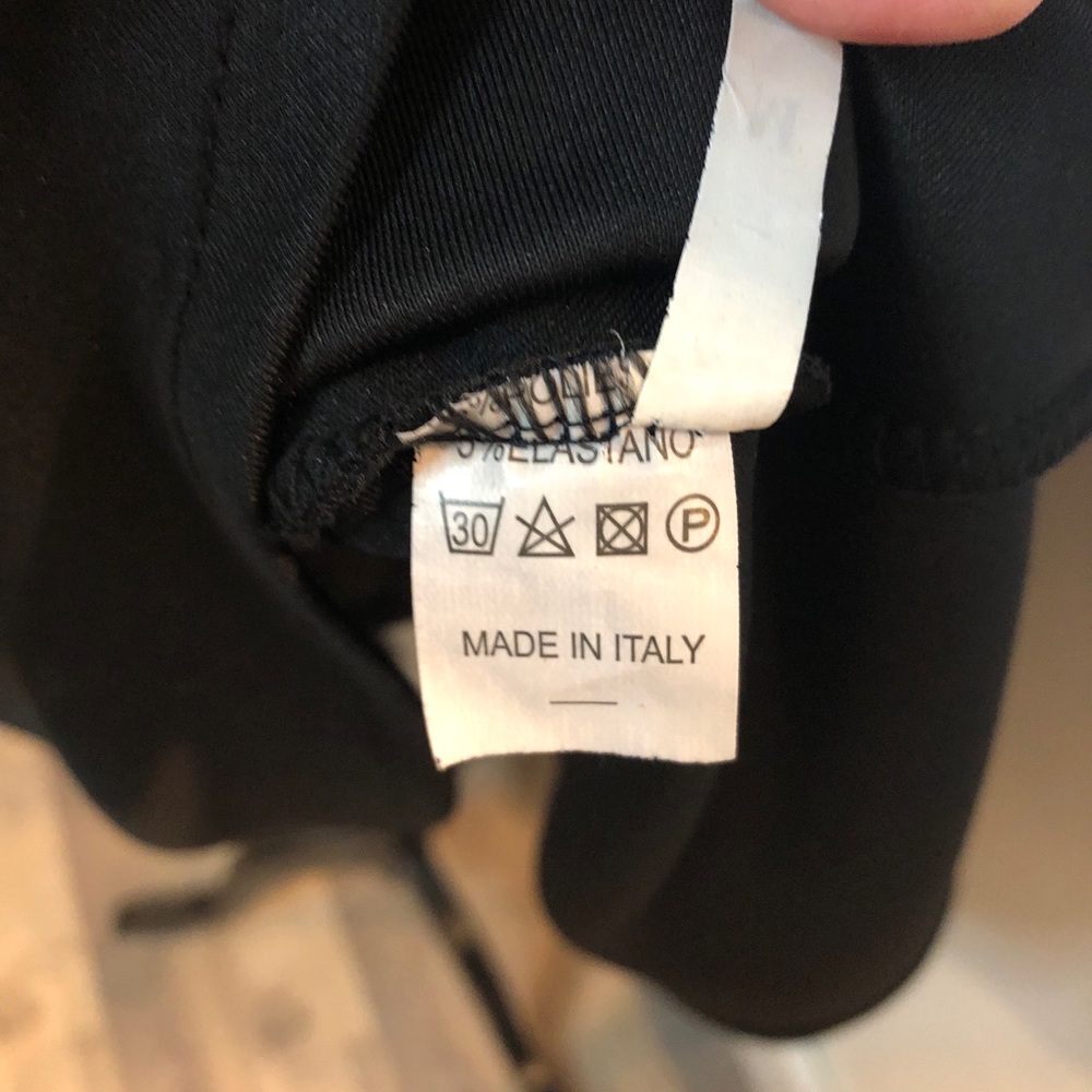 Black dress size M made in Italy no tag - Picture 4 of 4